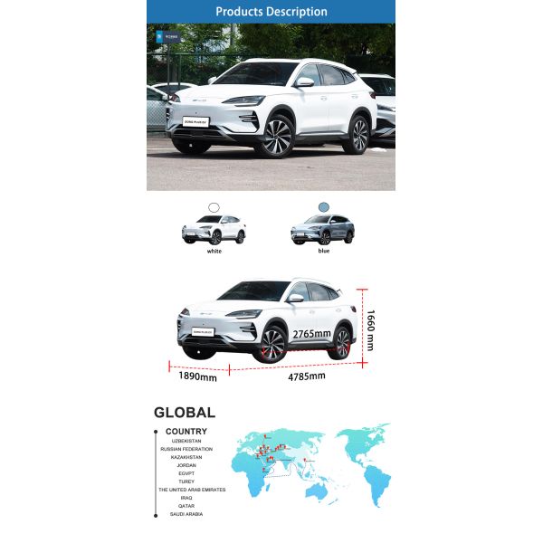Innovative Fully Electric SUV Luxurious Intelligent SUV EV BYD Song Plus