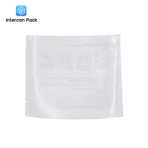 White Kraft Paper Composite Plastic Bags Translucent Protective Mask Packaging