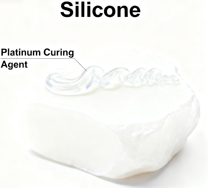 China Food Grade TPE Platinum Silicone Based Ink Liquid Hardener Cured Catalysts Cas No 63148 62 9 on sale