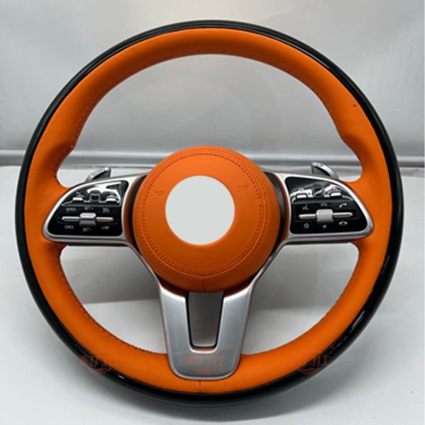 Mer-cedes-be-nz GLE350GLE 400GLE450GLE320GLE450 Peachwood Leather Steering Wheel