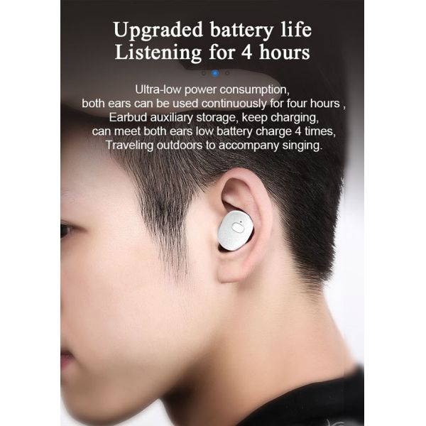 FCC Certificate Black Realtek Chipset Tws Bluetooth Earbuds