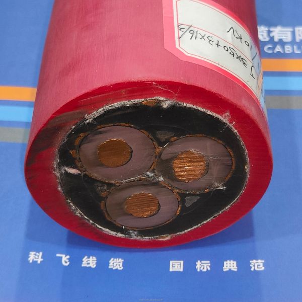 HV Flexible Mining Rubber Electrical Cable For Power Transmission In Coal Mines