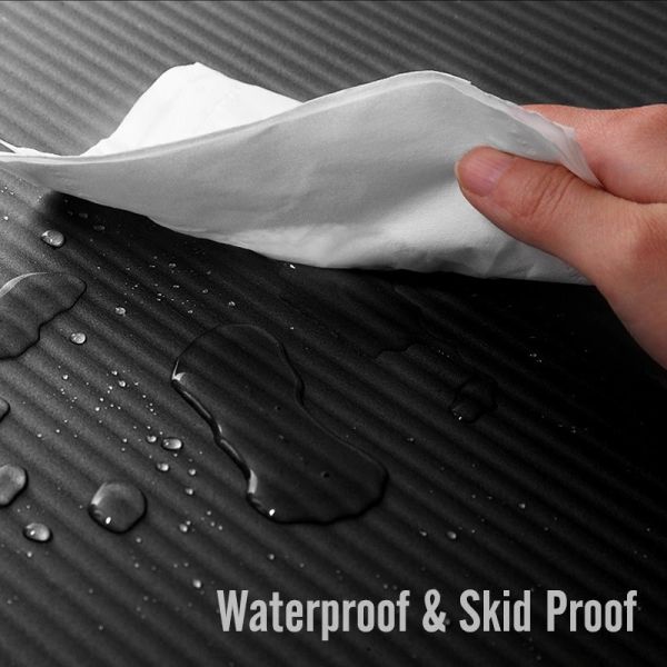 Men Fitness Yoga Mat , Thick Fitness Mat Large Size NBR Non Slip Exercise Mat With Bandages