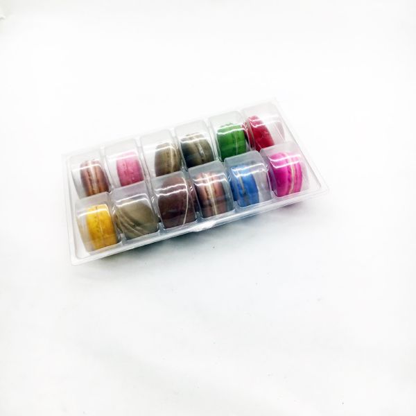 PVC/PET plastic packaging tray macaron/cake/candy packaging
