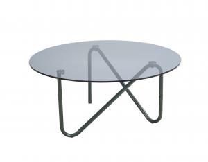 China 450mm Modern Artistic Coffee Tables Tempered Glass With Storage on sale