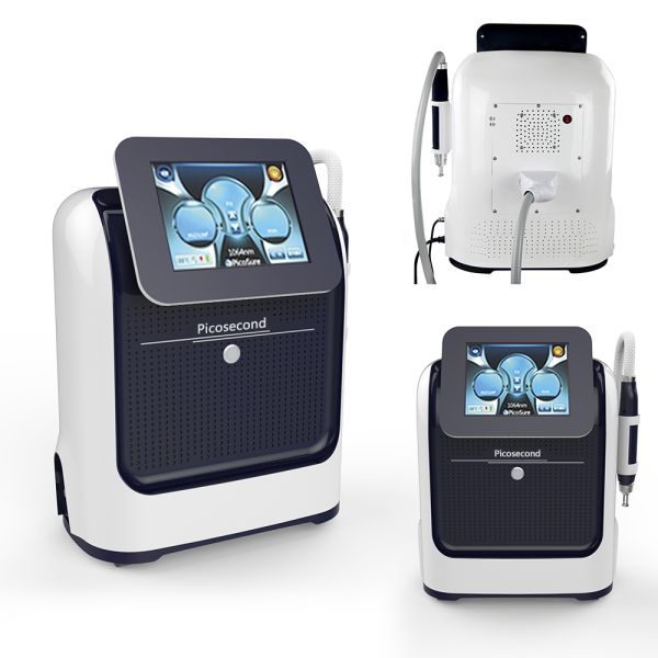 Portable 1064 q switched carbon peel black doll pico pigmentation laser tattoo removal
