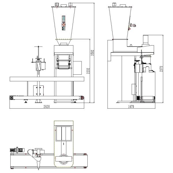 3.5kw Automatic Wheat Bag Spice Powder Packing Machine Quantitative CCPIT