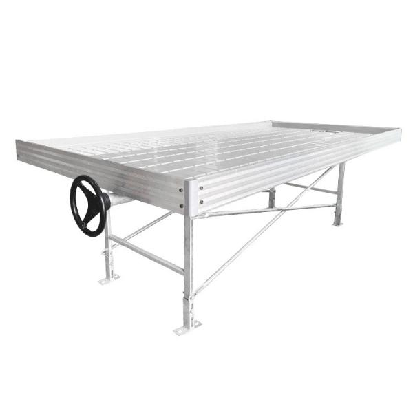 Environment Friendly 4x8 Ebb And Flow Table , White Hydroponic Flood And Drain