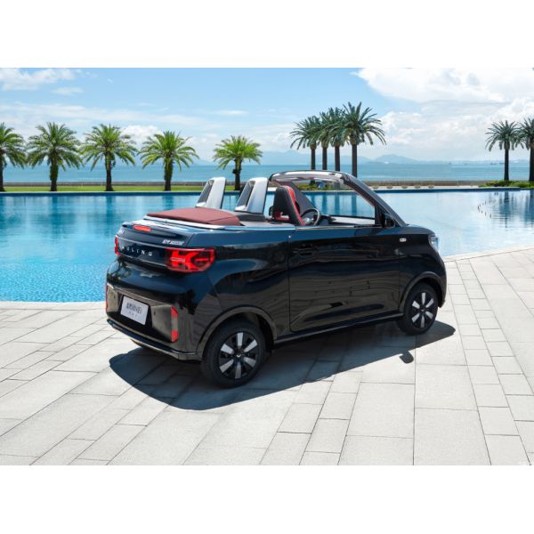 Convertible GM Wuling Hongguang Mini EV Cars 2 Seater 280KM