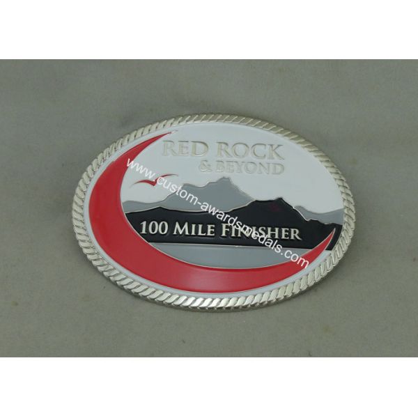 Soft Enamel Die Casting Custom Made Buckles For Running Race Personalized