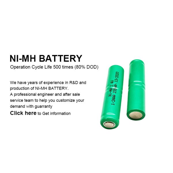 Storage Nickel Rechargeable Battery 2.4v 250mah Nimh Battery Pack for Hair clipper