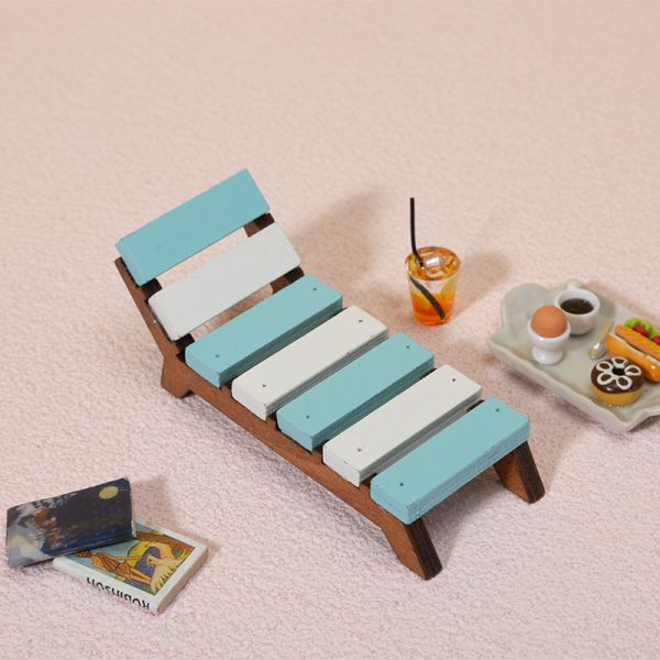 OEM/ODM wooden doll chair,DIY mini wooden chair toys for children gift , Doll House Furniture