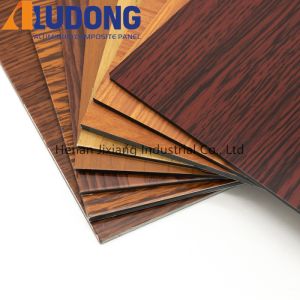 Quality Outdoor Building 1570mm Wood Grain Aluminum Composite Panel for sale
