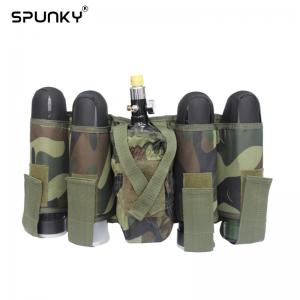 Quality Camo Military Paintball 4+1 Harness Battle Pack for Load 4 Pods and 1 HPA Tank for sale