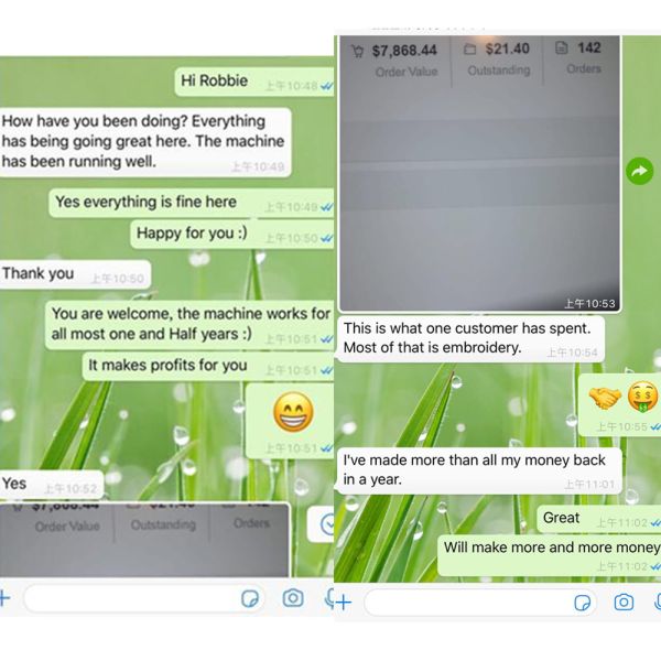 Wonyo Industrial 2 Head Embroidery Machine