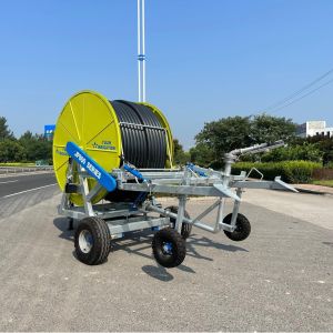 Agricultural Irrigation System Reel Sprinkler With Turbine Pump