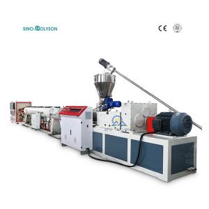 Quality 42 Rpm UPVC Pipe Manufacturing Machine 380V / 415V For Drain Pipe for sale