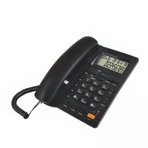 China ABS Caller ID Telephone Adjustable LCD Brightness Corded House Phones on sale