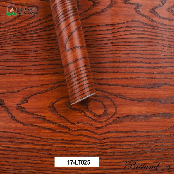 Removable Wood Wall Paper Decor with Vintage Wood Decorative Film Peel and Stick Wallpaper