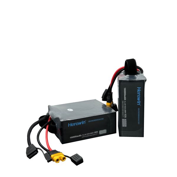 Herewin 14S1P 16Ah 51.8V LiPo Pouch UAV Battery 25C High Discharage Rate