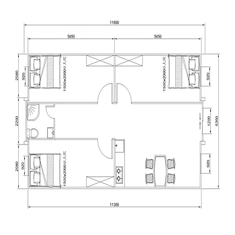 Steel Fabricated Home Building 20ft 40ft Prefabricated Expandable Shipping Container House
