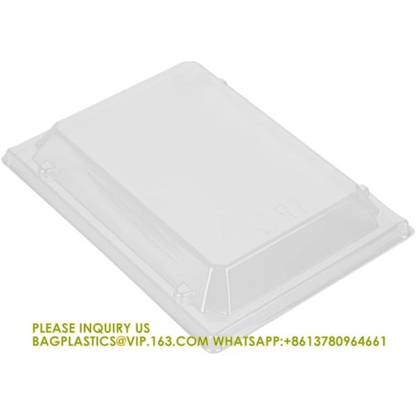 20 Oz Short Flare Wooden Containers - Containers Sold Separately, Clear Plastic To Go Box Lids