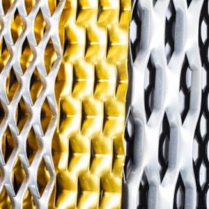 Thickness Custom Metal Mesh Expanded Stretched / Punched
