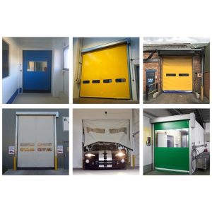 Heavy Duty Steel Structure Rapid Roller Zipper Doors with Thermal Insulation