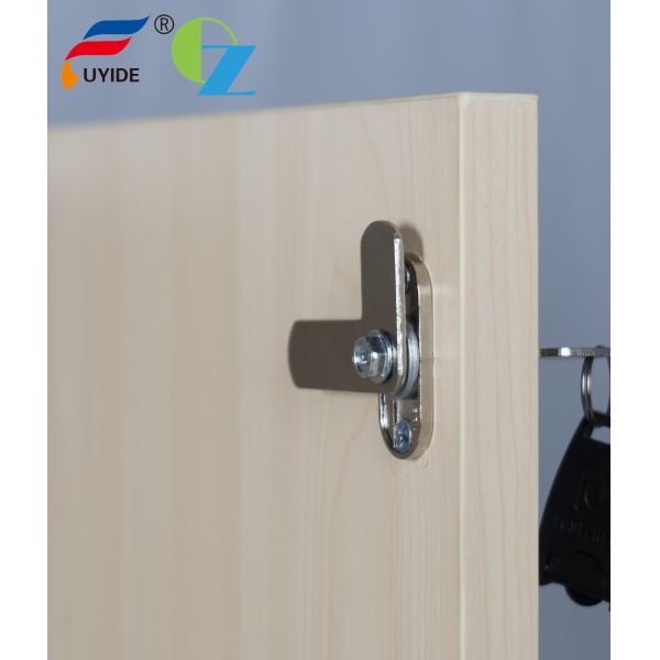 White Slim 5mm Edge Swing Wooden Door Cabinet Height 1200mm For Office