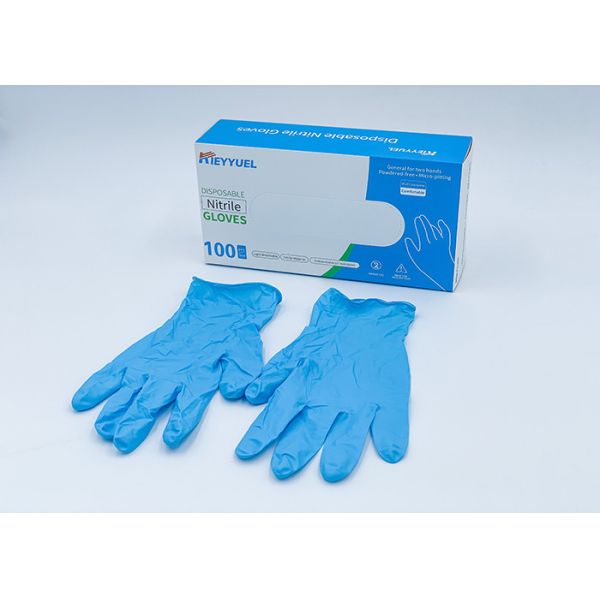 Disposable Nitrile Chemical Resistant Gloves Latex For Protecting Skins