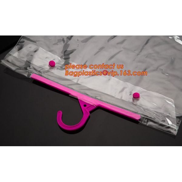 hanger bag with zip lock on the top,Frosted Zip lockk bag EVA PVC hanger bag for clothes, EVA frost drawstring bag, Froste