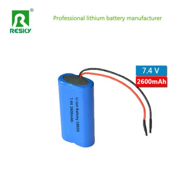 Customized 18650 Cylindrical Lithium Batteries 7.4V 2600mAh