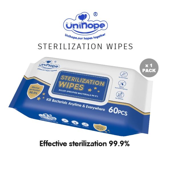MSDS Certified Alcohol-Free Disposable Wet Disinfectant Wipes for Sensitive Baby Skin