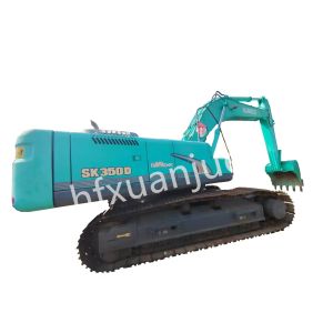 Quality 34700Kg 350 Used Kobelco Excavator Construction Machinery 6 Cylinders for sale