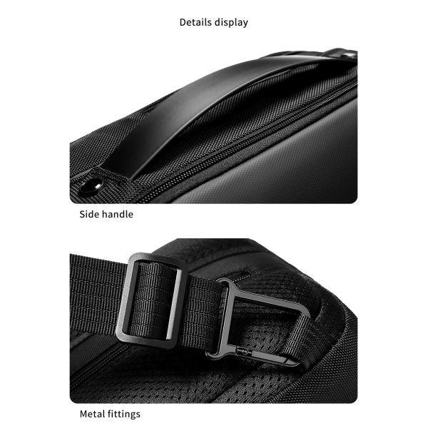 Hot selling custom logo waterproof men fashion shoulder chest crossbody sling bag for men messenger bags