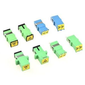 SC Front Shutter Avoid Laser Adapter Coupler For Fiber Optic Networks And Cables