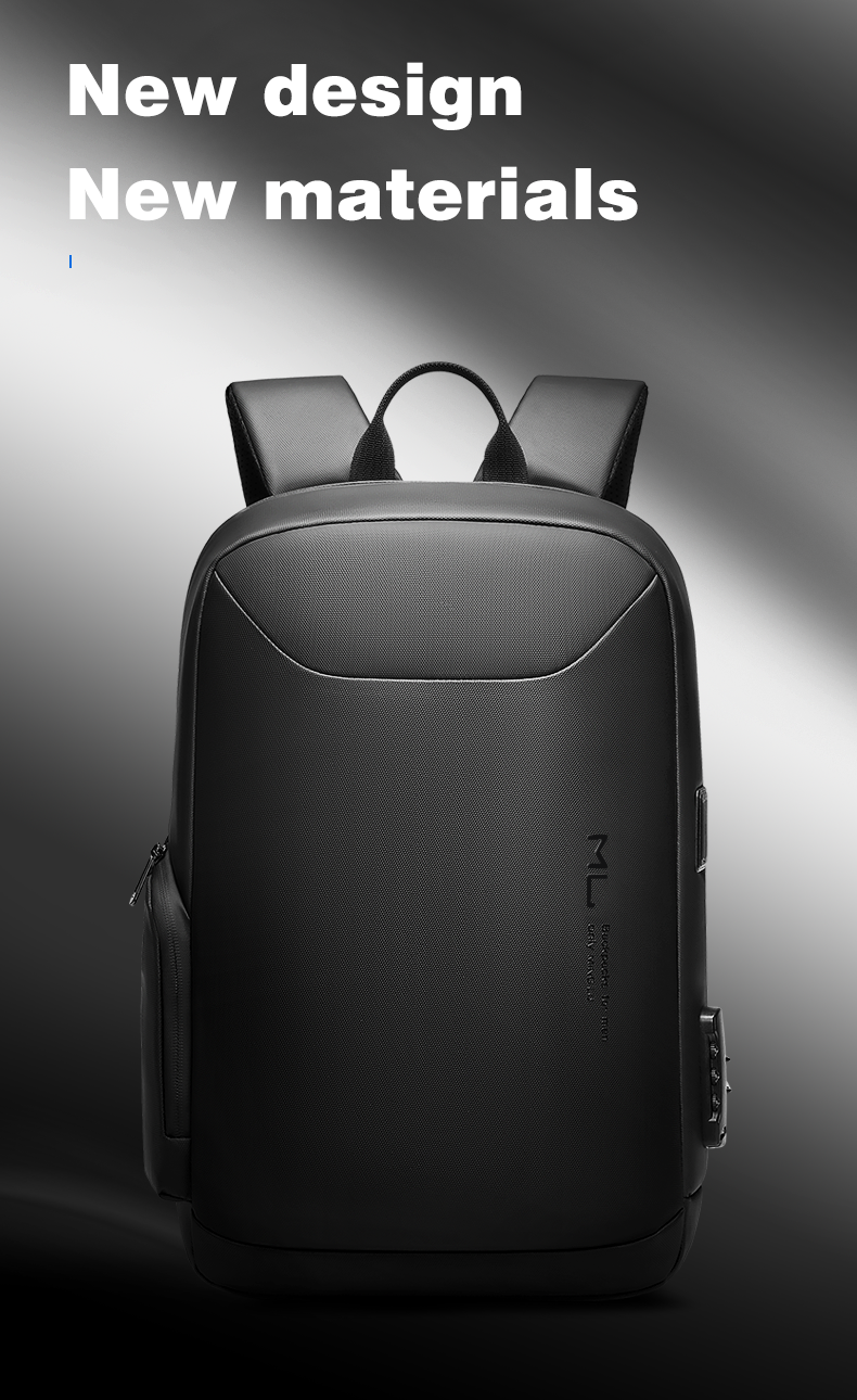 Factory new wholesale business usb men custom logo mochila waterproof school bags anti theft laptop backpack