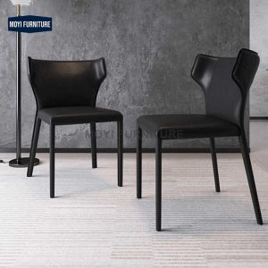 Office Building Luxury Italian Style Marble Dining Table Set Nordic Design