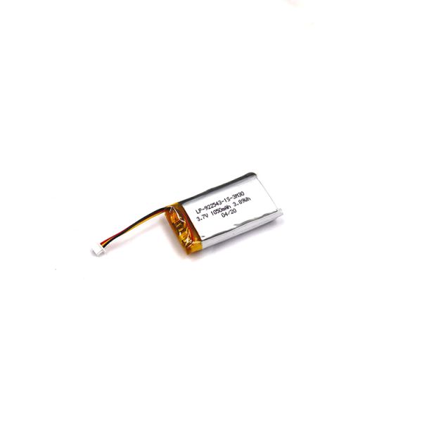 LP-922543P-1S-3M30 3.7V 1050mAh Lithium Polymer Battery Pack Rechargeable Battery Pack for Wearable Appliance