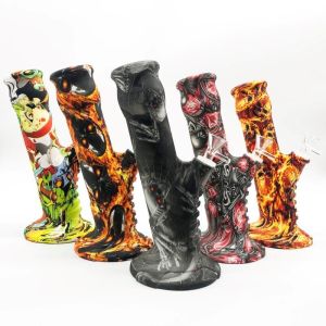 Quality Silicone SGS 490g 26cm Smoking Water Bongs for sale