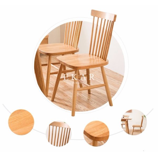 Dining Chair Wood Made In China Hotel Home Furniture Northern Europe