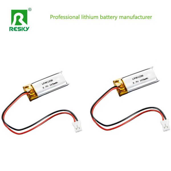 Power Lipo Battery 401230 3.7v 105mAh Rechargeable Lithium Ion Polymer Battery For Smart Watch