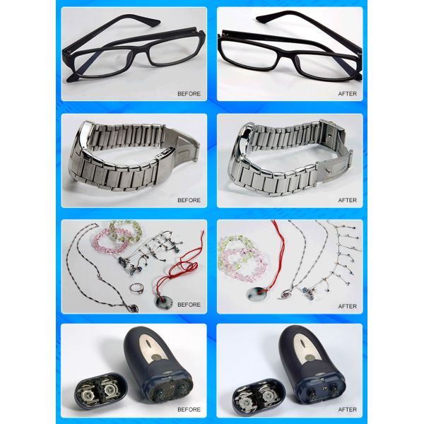 FCC 100W Stainless Steel Ultrasonic Cleaner 1 Liter For Stones Jewelry