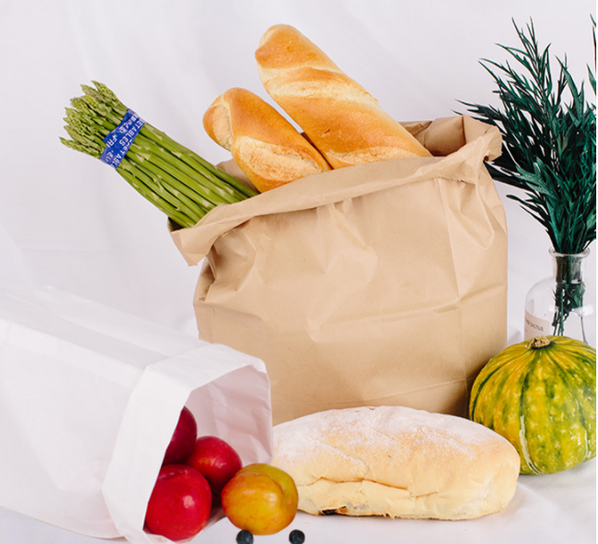 24inch 30inch 40gr 50gr 60gr Brown Paper Coated PE 1 Side For Food Paper Bags 