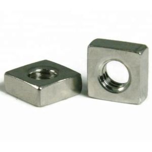China Customized A2 Galvanized Square Stainless Steel Nut Zinc Plate Surface on sale
