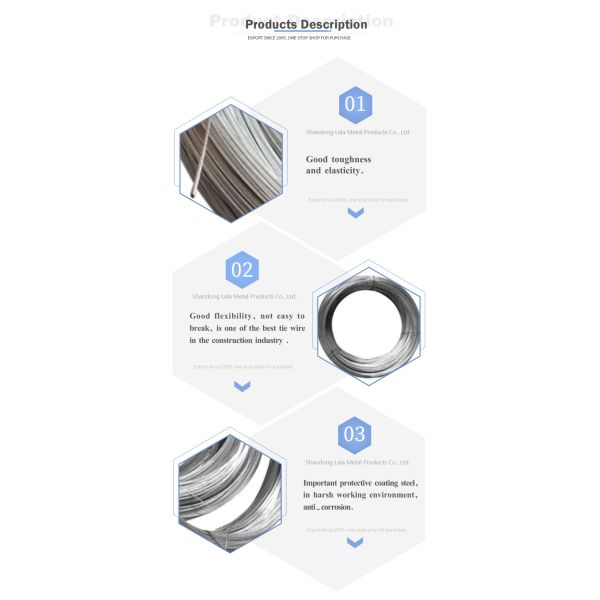 Z90 Hot Dipped Galvanized Iron Wire BWG34 2mm
