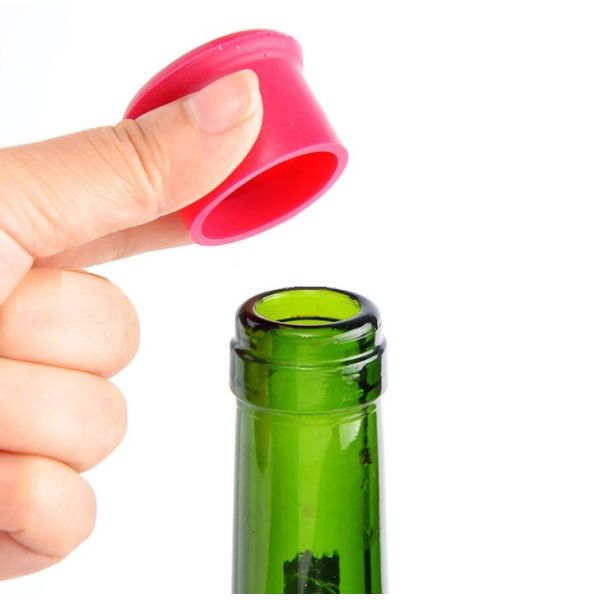Silicone Rubber Wine Stoppers,OEM customized logo printing beer silicone bottle cap can be reused