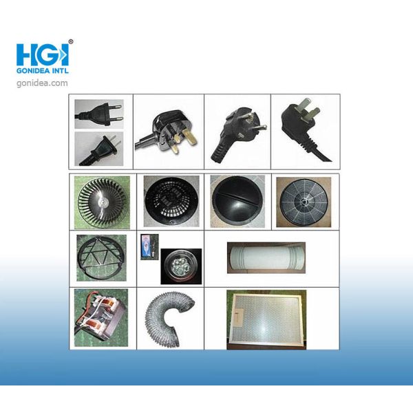 Kitchen Double Motor Silver Ultra Thin Range Hood Silver Profile