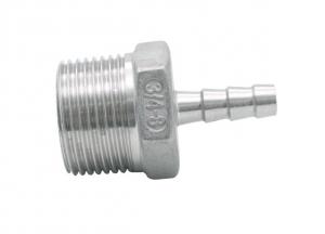 Quality 304 Stainless Steel Casting Flare Male Thread Pipe Straight Connector Flared Fitting for sale
