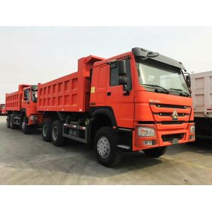 Quality SINOTRUK HOWO 6X4 dump truck tipper stock new 336HP red for sale